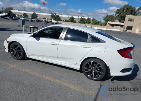2021 Honda Civic Sport z USA, uszkodzony, nr VIN 2HGFC2F80MH540073
